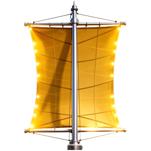 Mast with solar sail